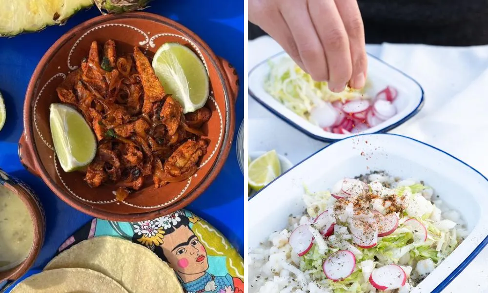 vegan dishes from taquitos casazul