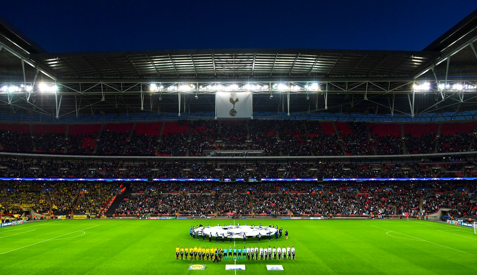 Win two places in an Executive Box at a Spurs’ Champions League game football pitch uk