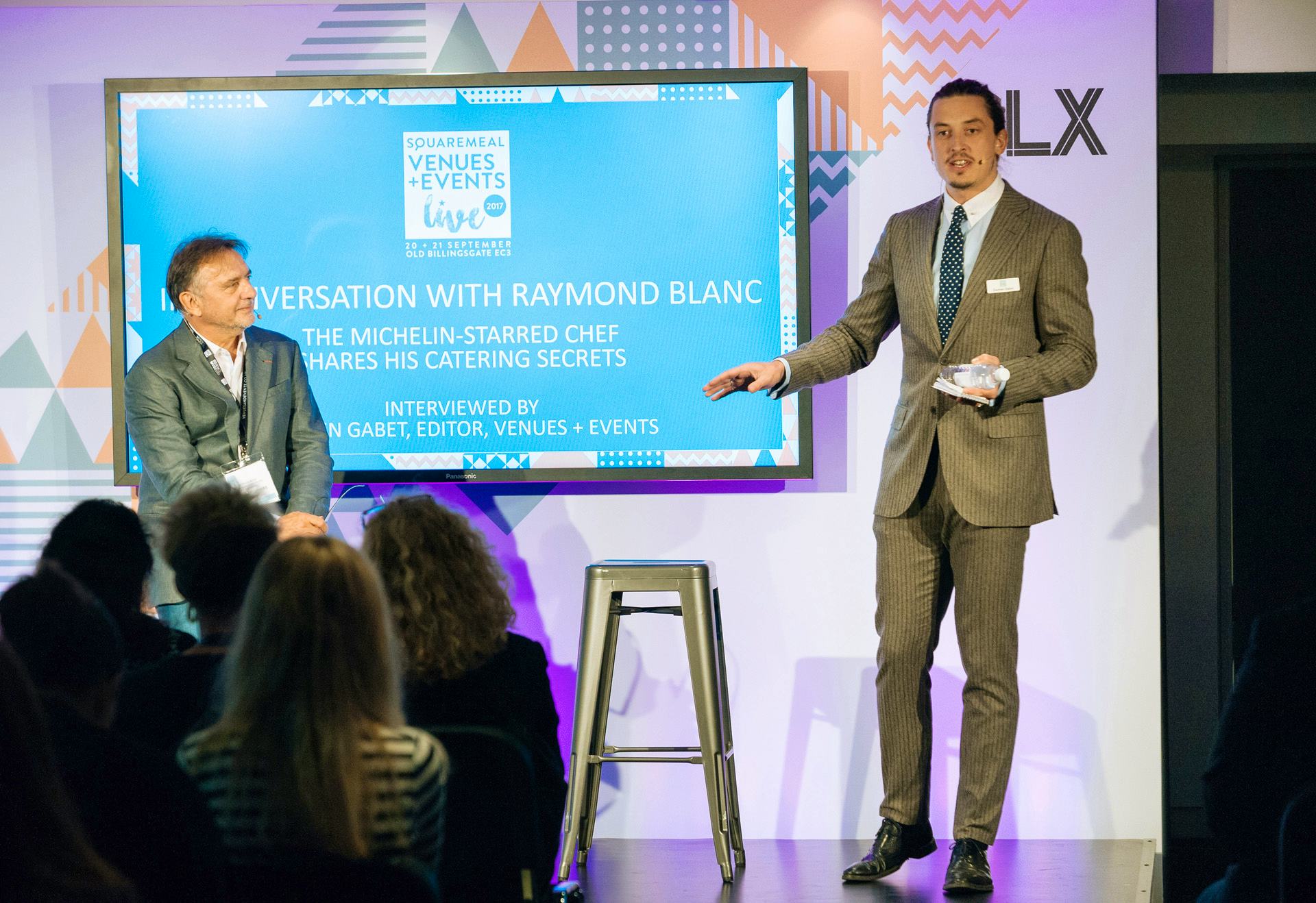 SquareMeal Venues and Events Live 2017 events-themed seminars raymond blanc obe and damien gabet