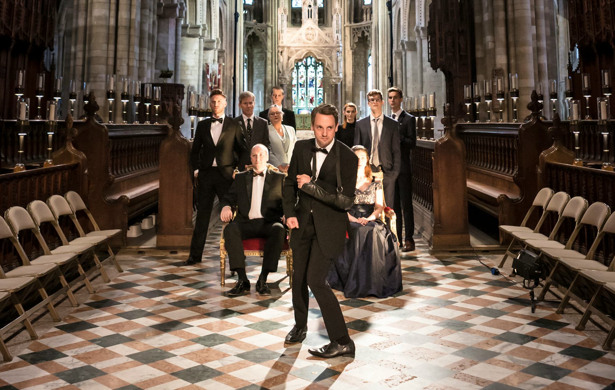 Richard III theatre review Antic Disposition Temple Church