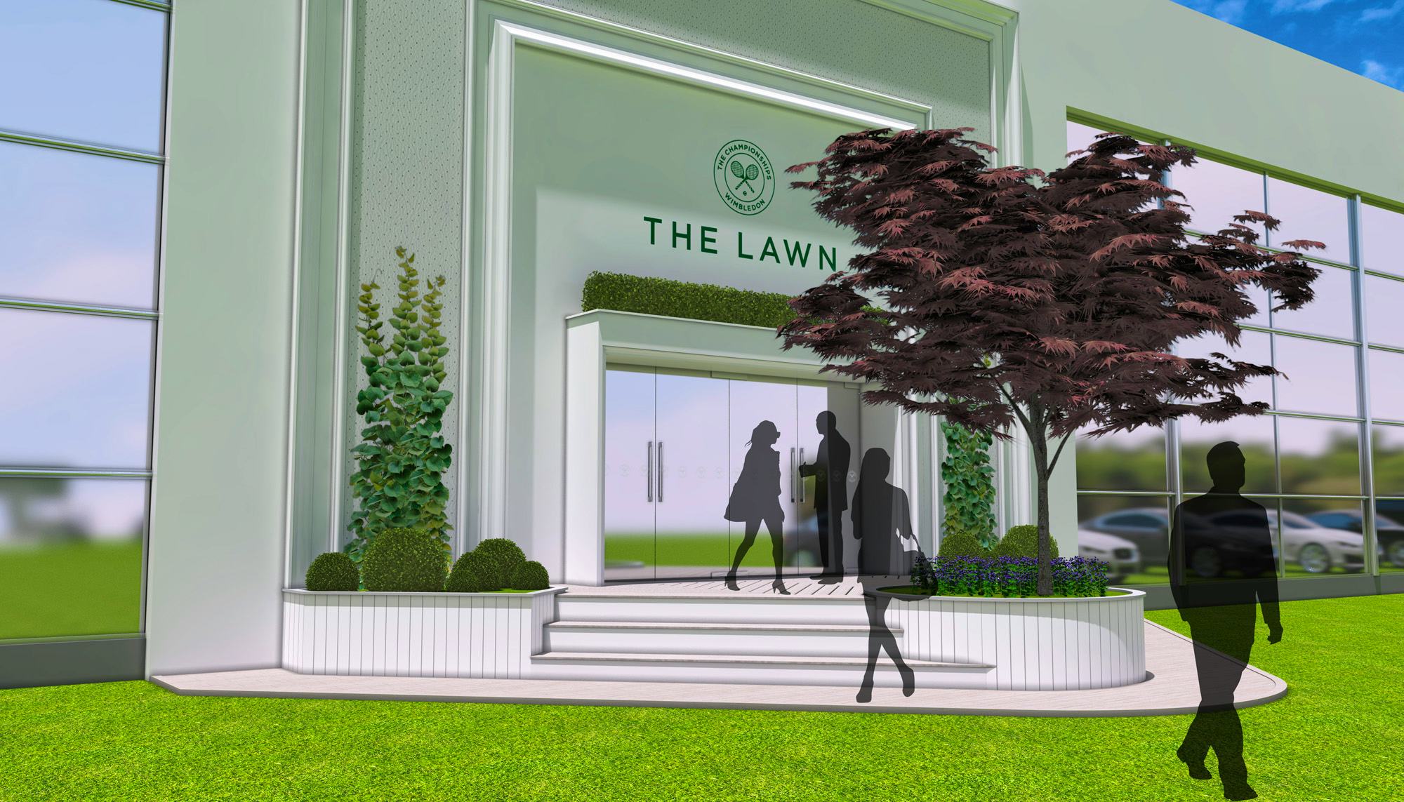 Keith Prowse hospitality Wimbledon the lawn entrance