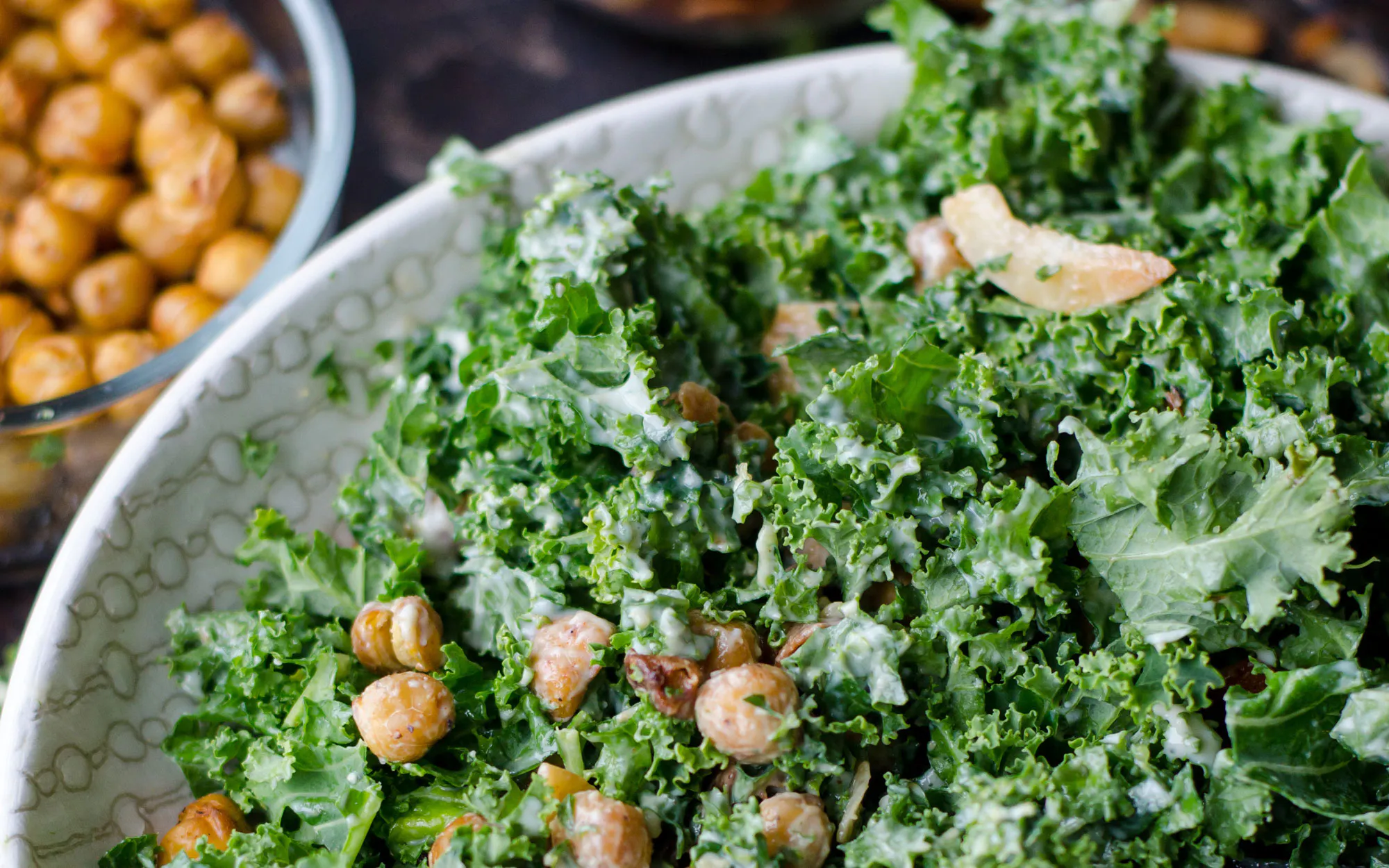 Healthy eating the new landscape of conference food kale chickpea salad credit deryn macey