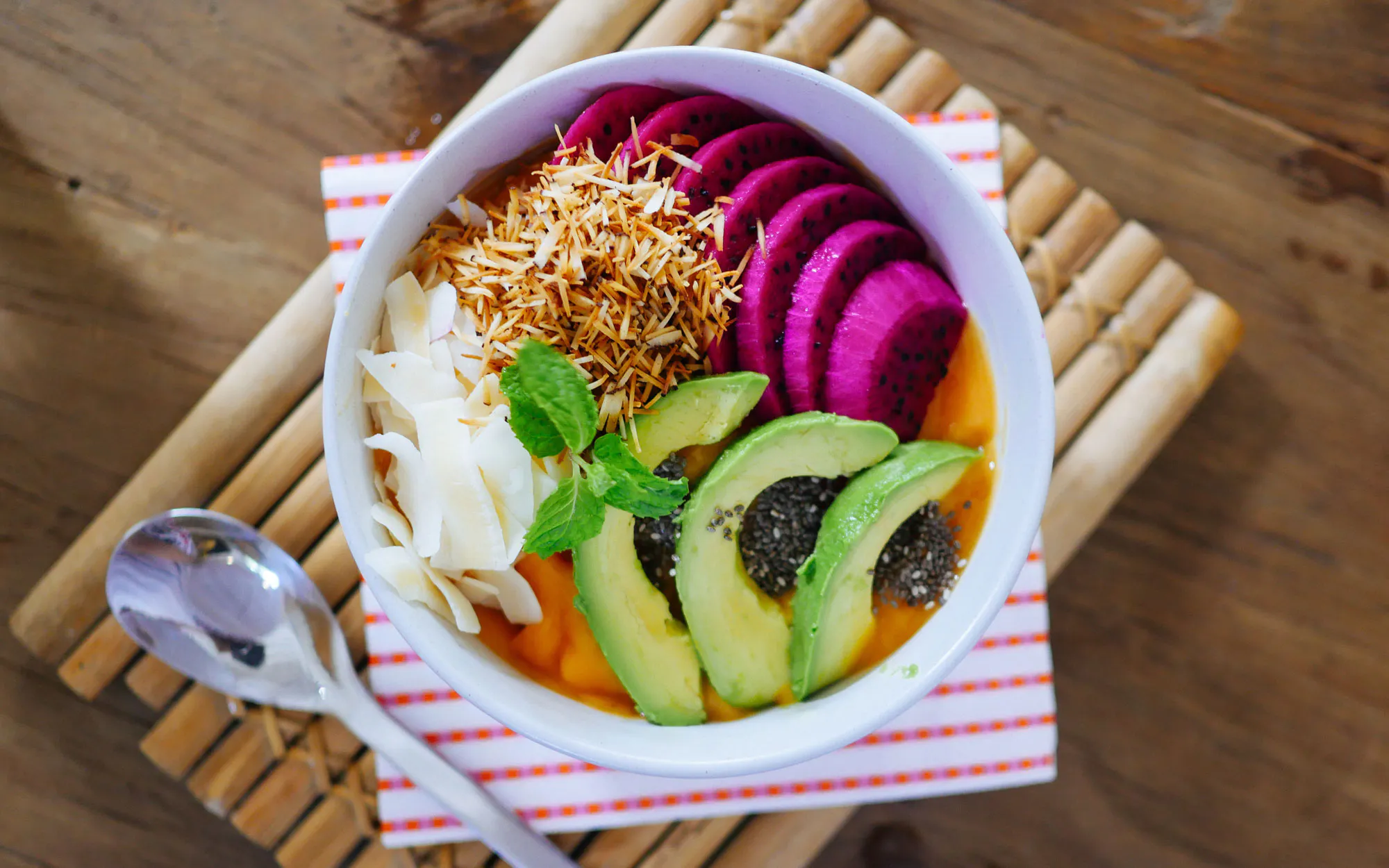 Healthy eating trend in conference food avocado beetroot bowl credit mariana montes de oca