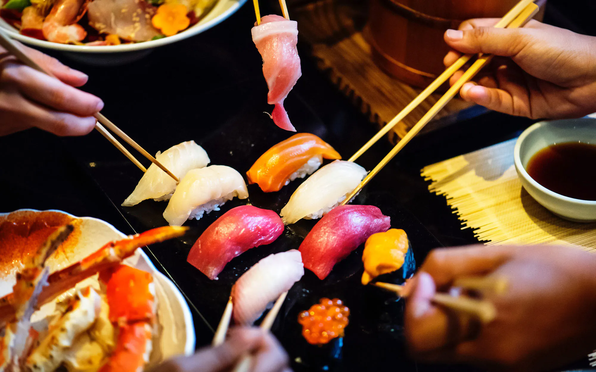 Healthy eating trend in conference food sushi japanese food credit rawpixel