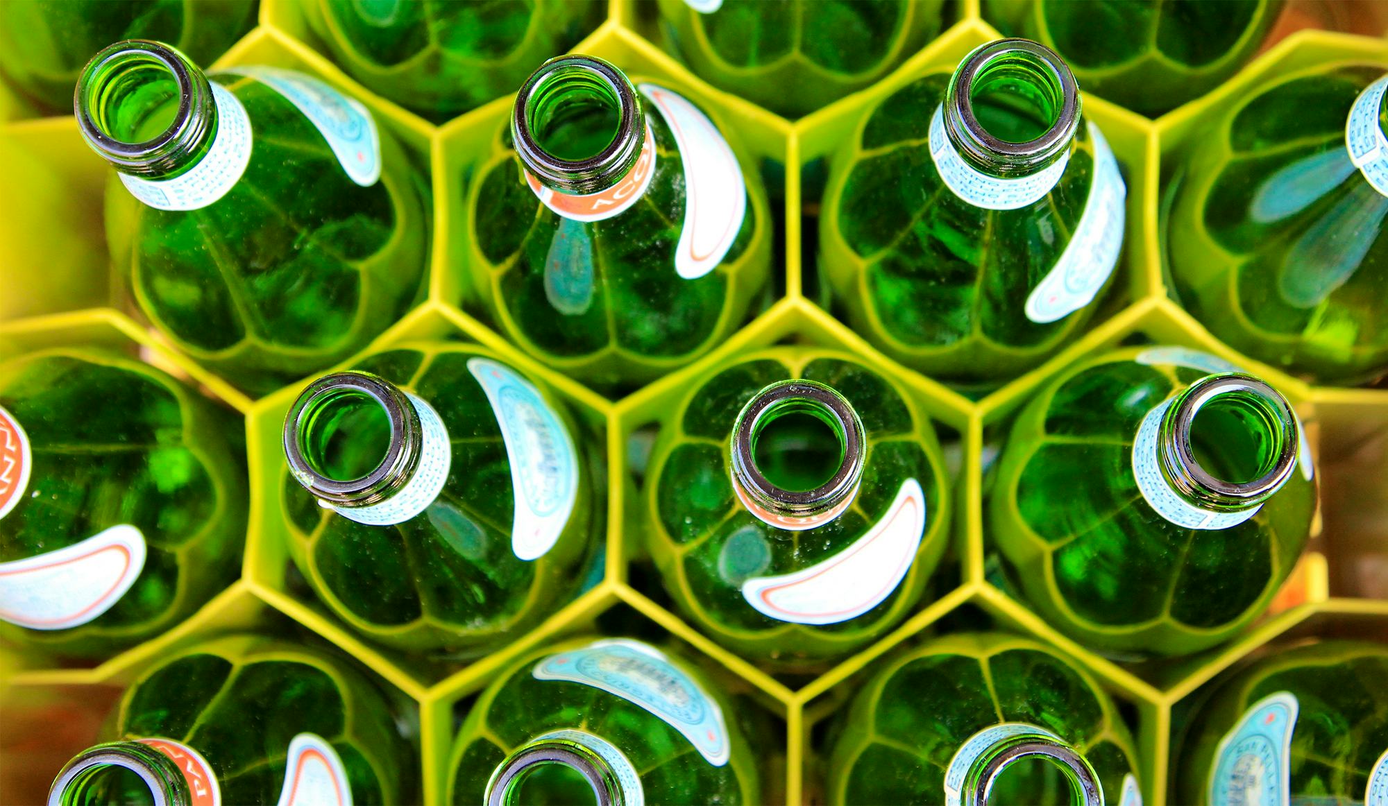 How the events industry is tackling the plastic problem glass bottles recycle credti lacey williams unsplash