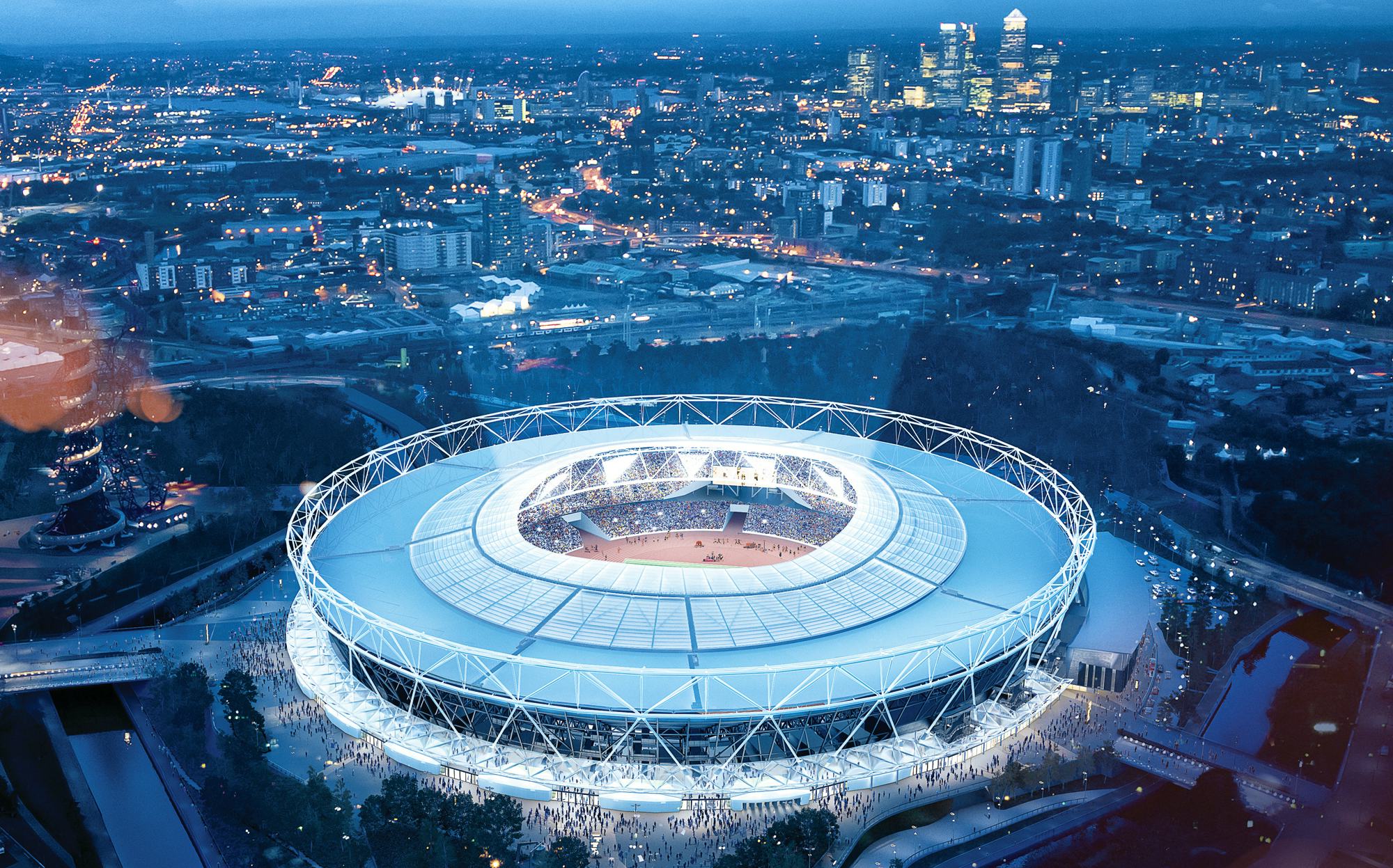 London Stadium - aerial view