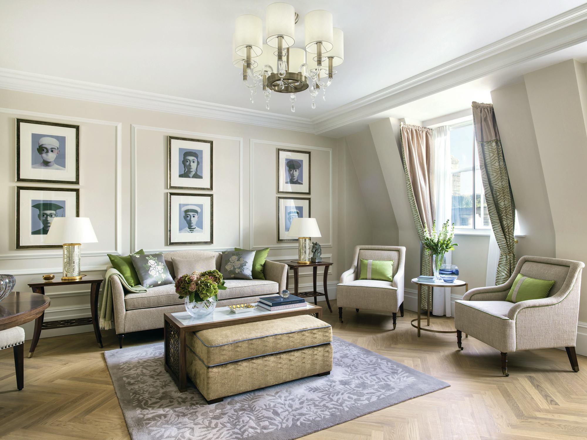 Langham one bedroom suite living room hotel review