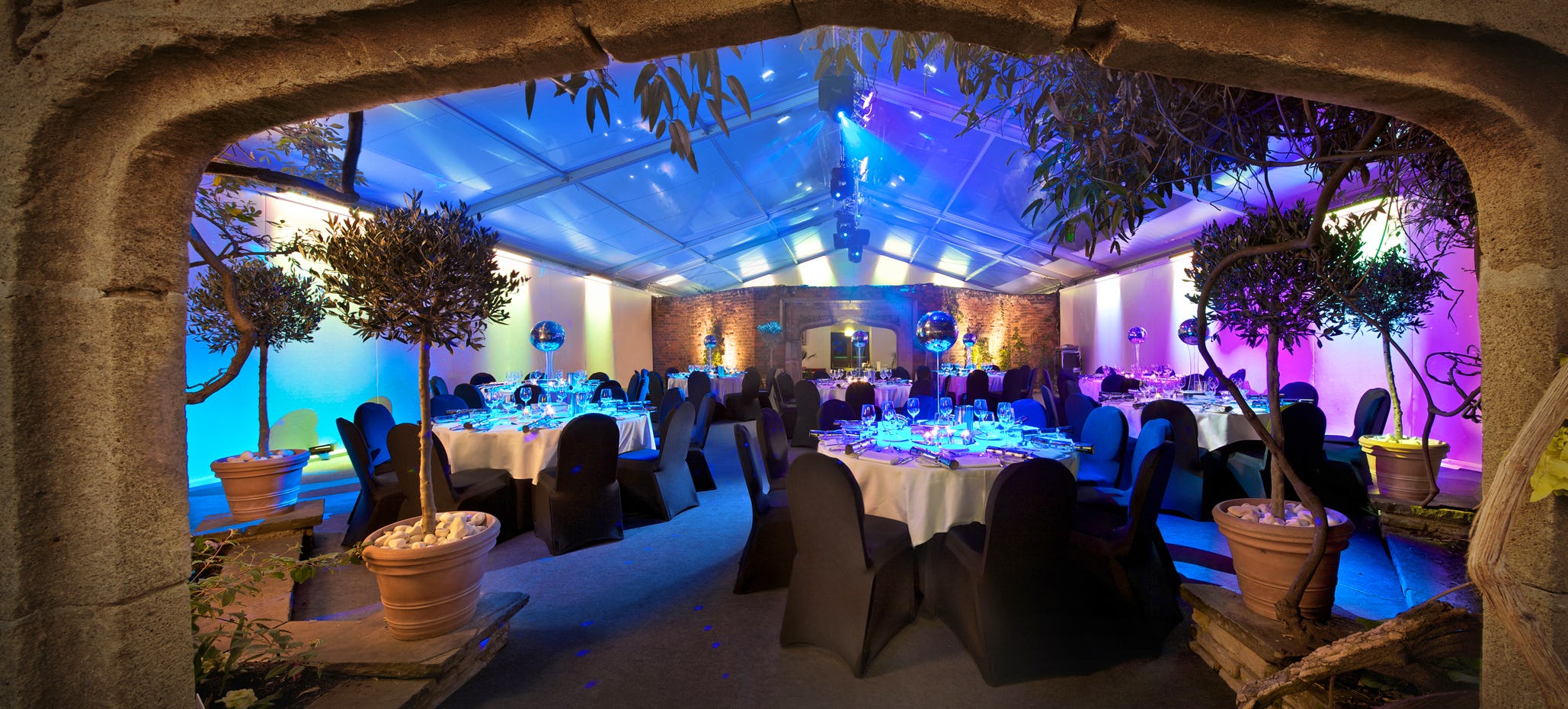 The Roof Gardens Winter marquee