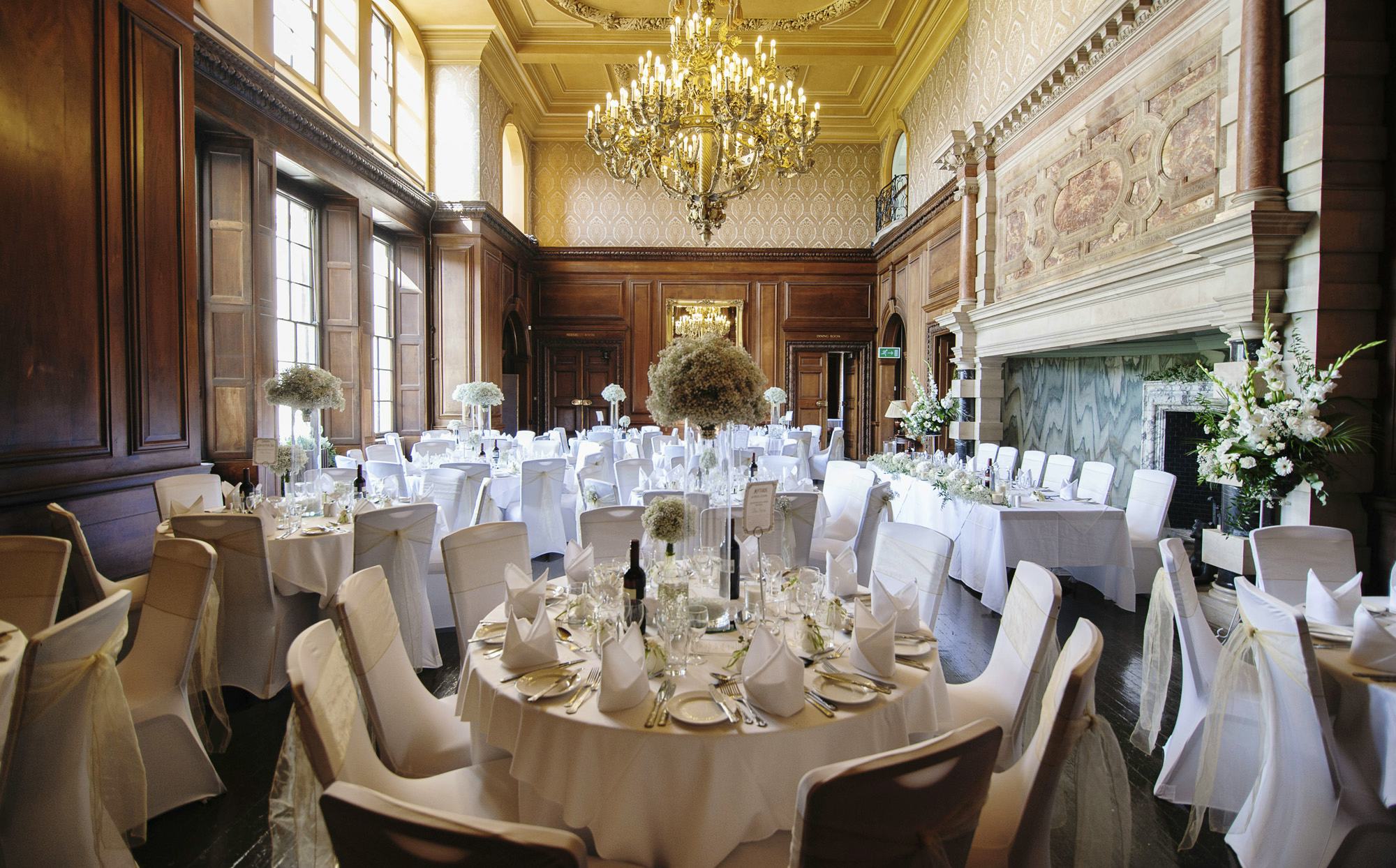 Addington Palace venue hire events banqueting dining tables