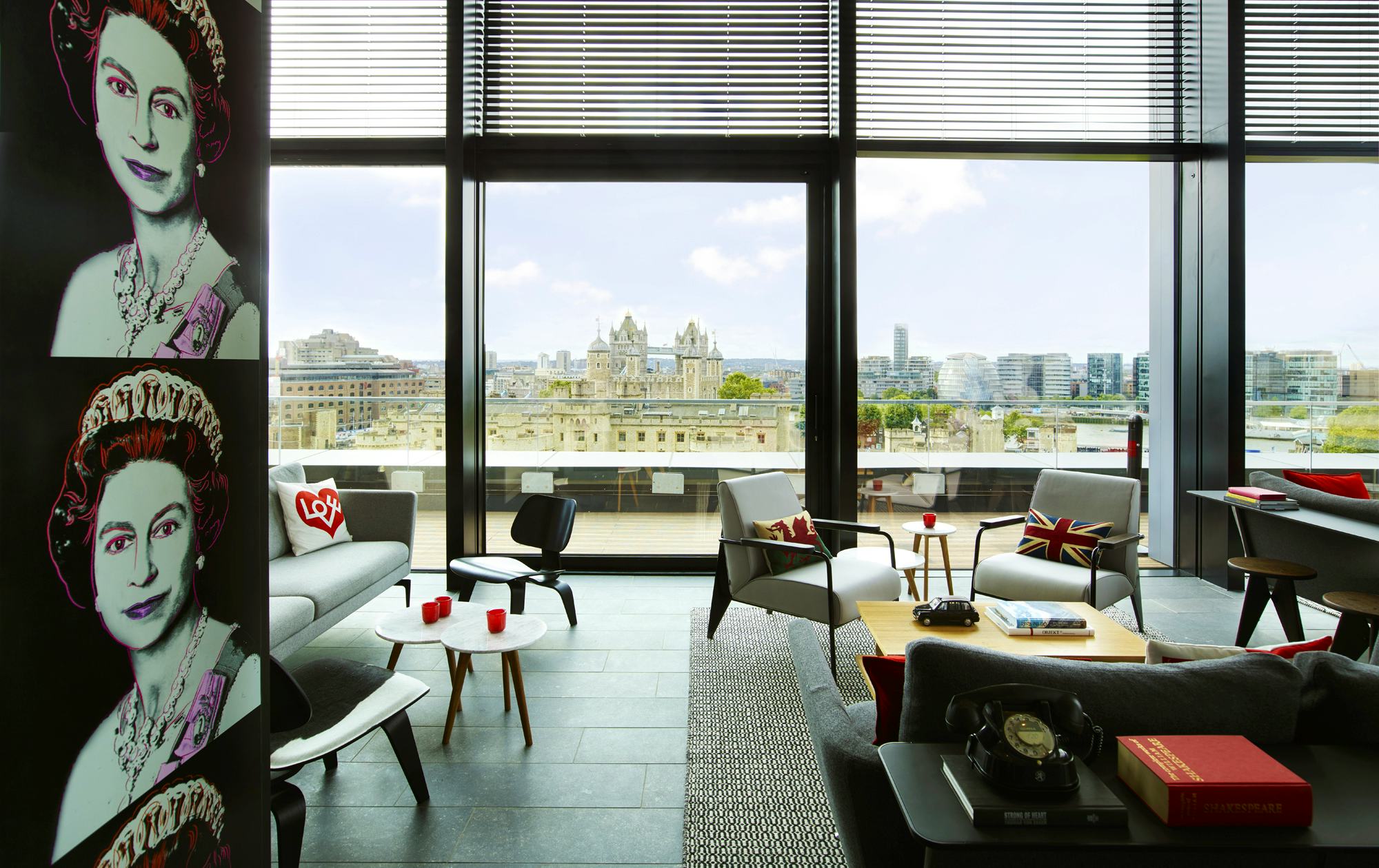 CitizenM Tower of London hotels arty designer venue hire events group bookings lounge