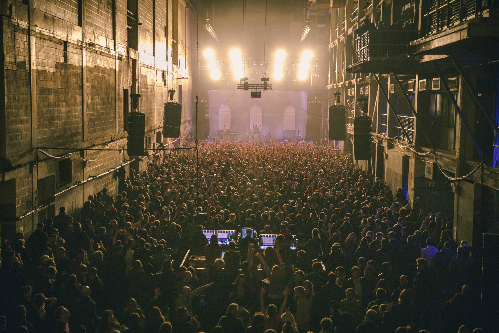 Printworks london events private hire corporate bookings groups live room credit giles smith concerts large music venues