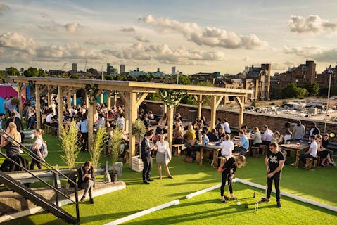 One of last year’s funnest rooftop pop-ups is back in Docklands this summer