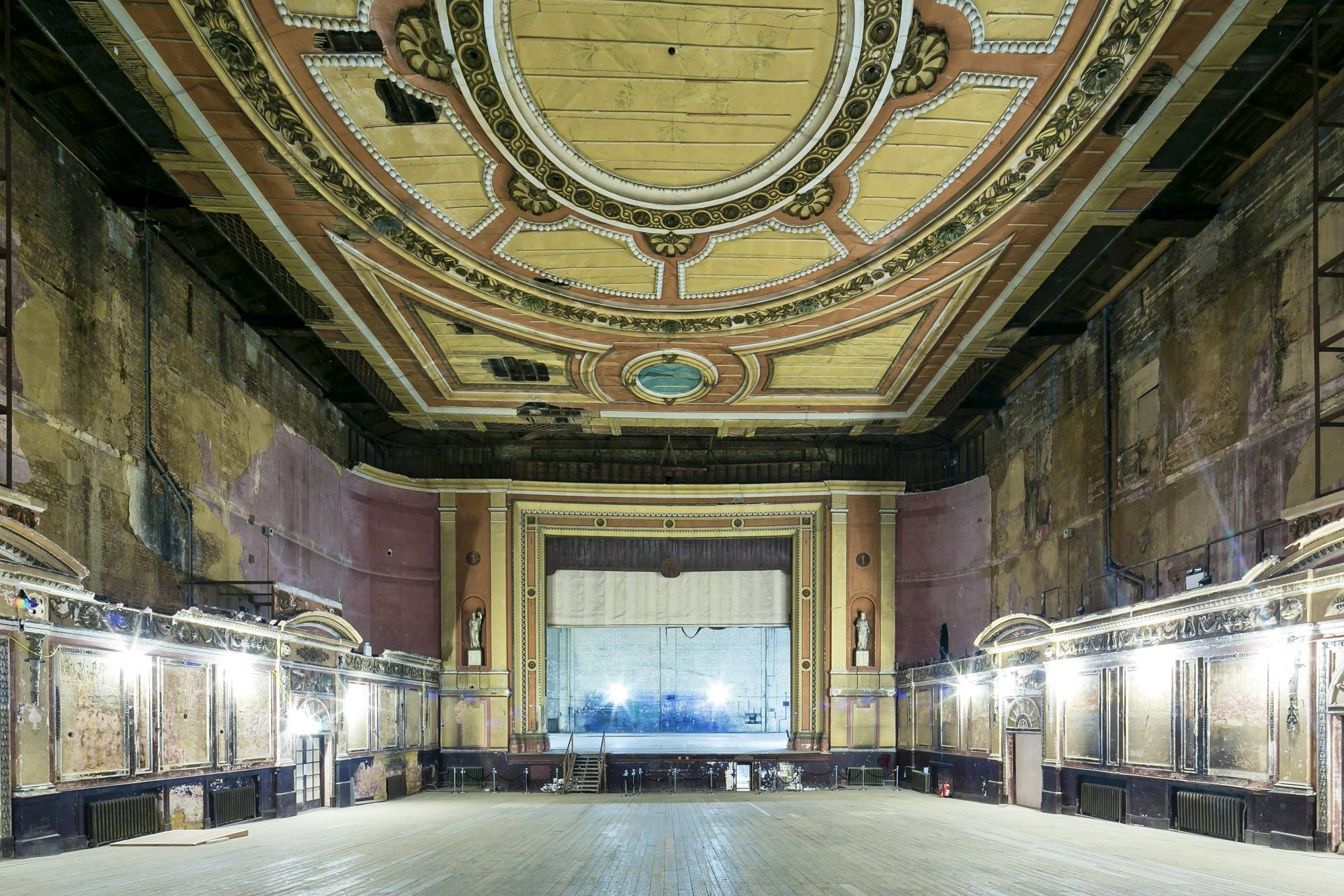 Alexandra Palace Theatre london oldest theatre victorian revamp grade II listed space cool interiors receptions banquets getty images