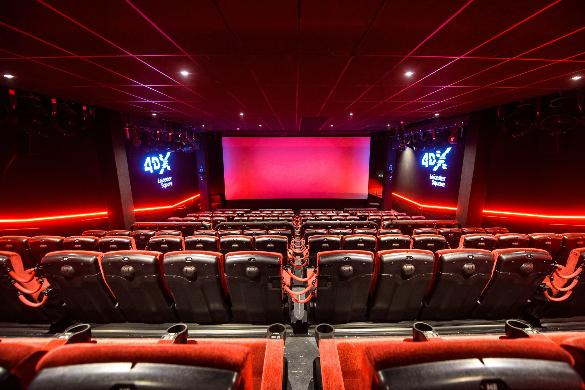 Cineworld Leicester Square refurb cinema seats premier central London