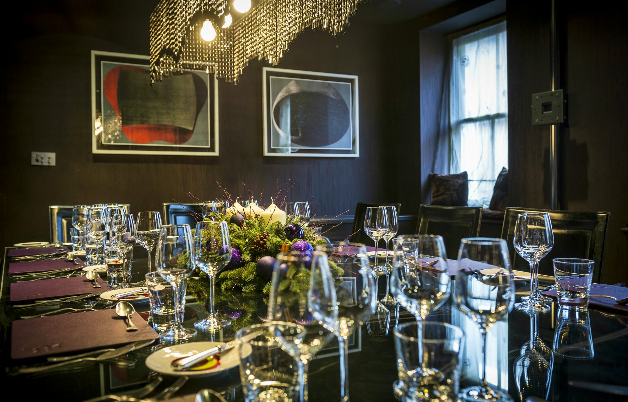 Pied a Terre london restaurants private dining room events venue hire interiors table setting