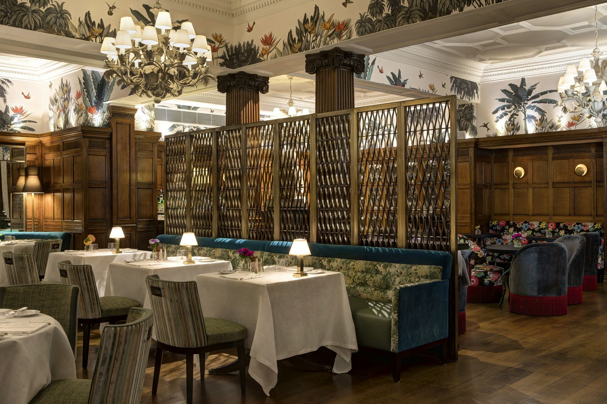 Heinz Beck Brown's Hotel london west end hotels with restaurants main dining room seating luxe interiors