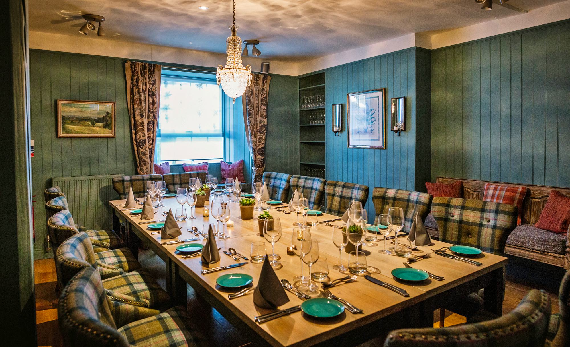The Ginger Peanut private dining room devon huntsham court restaurants uk