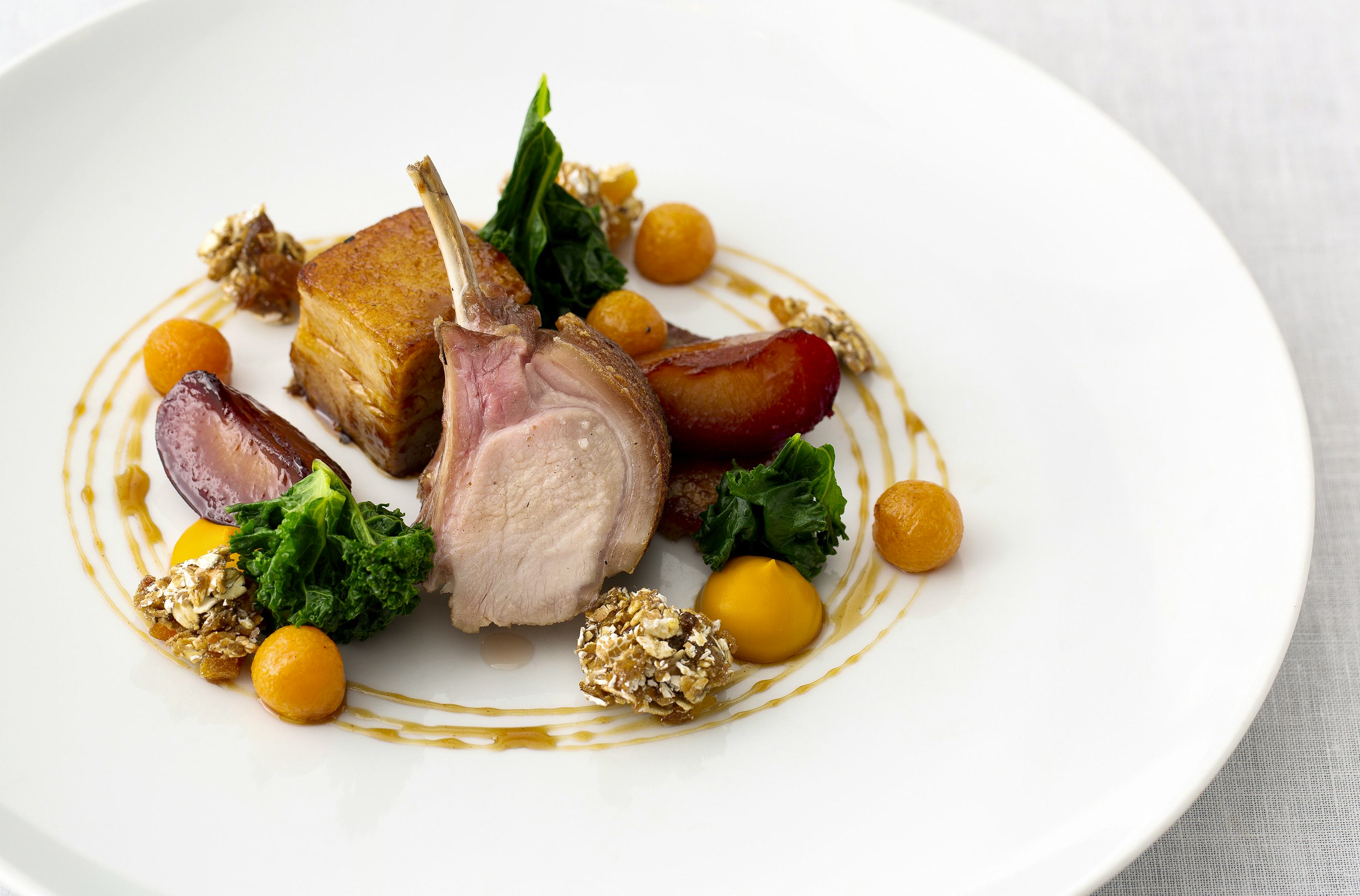 A meat dish at the Pollen Street Social restaurant 