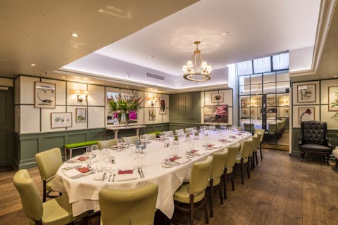 Large private dining rooms in the City