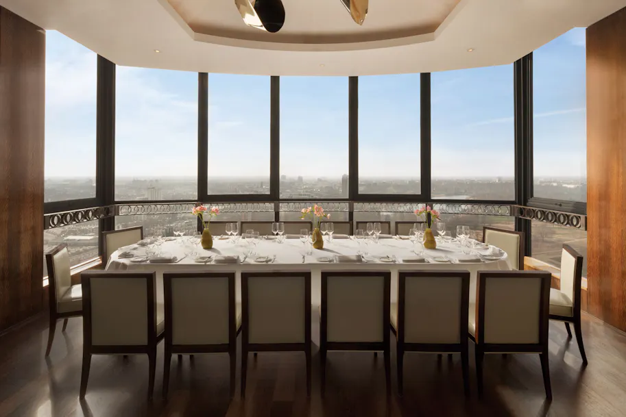 Private dining rooms with stunning views of London