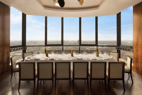 Private dining rooms with stunning views of London