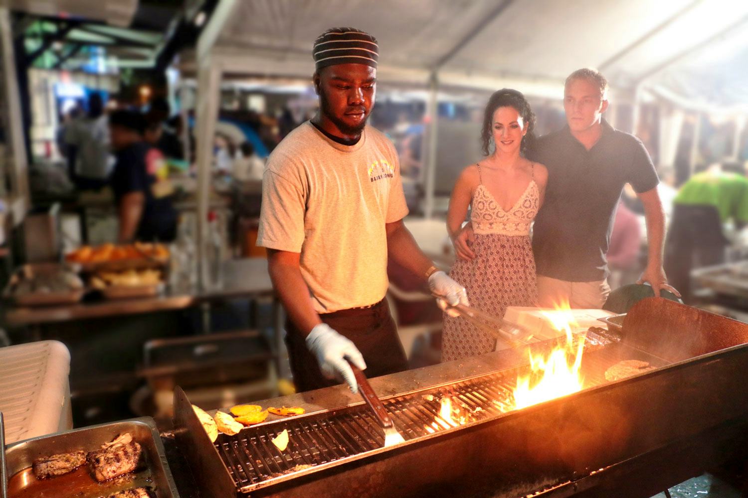 Barbados promotion SquareMeal chef grill guests