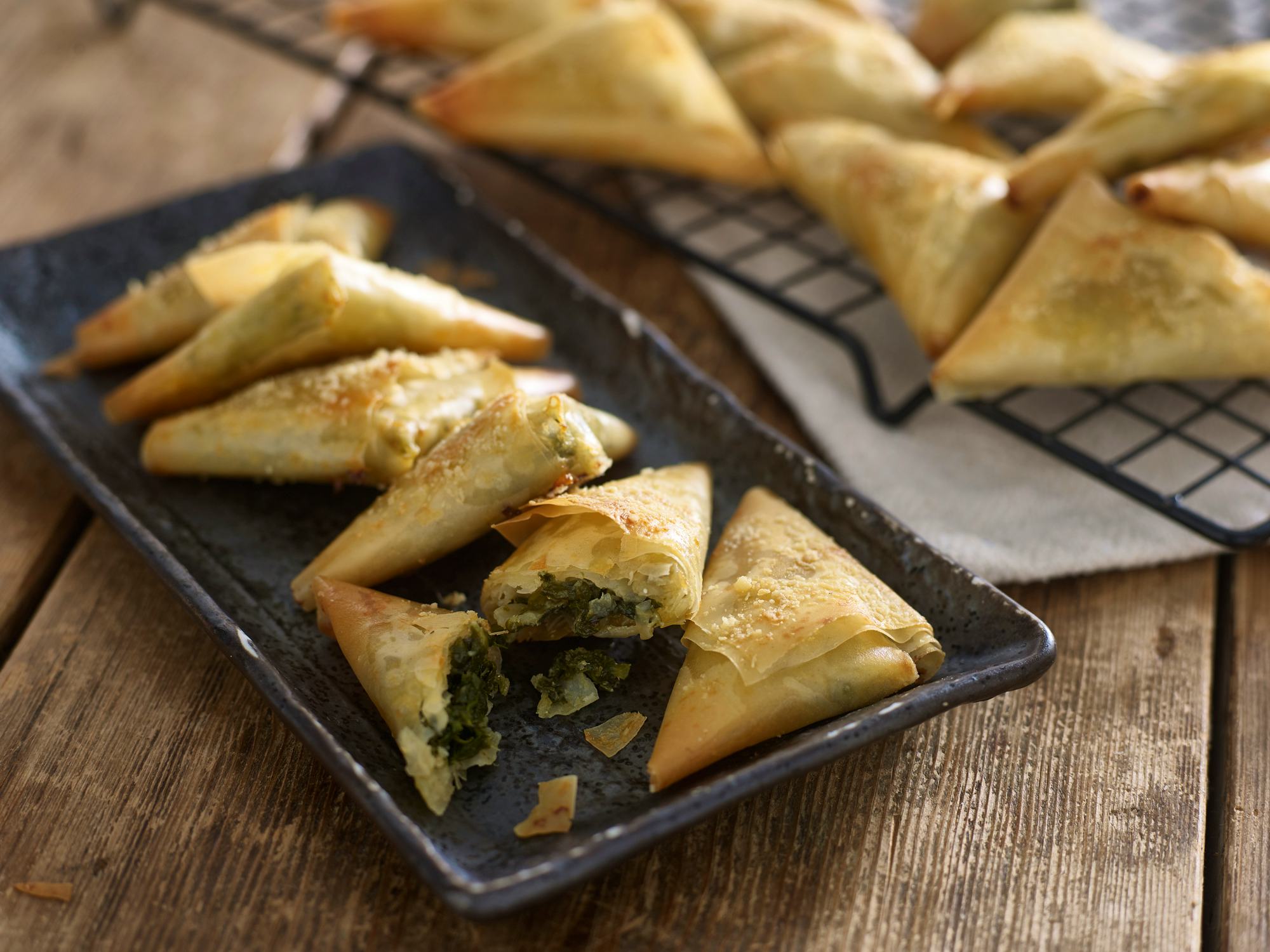 Parmigiano Reggiano spinach and ricotta parcels