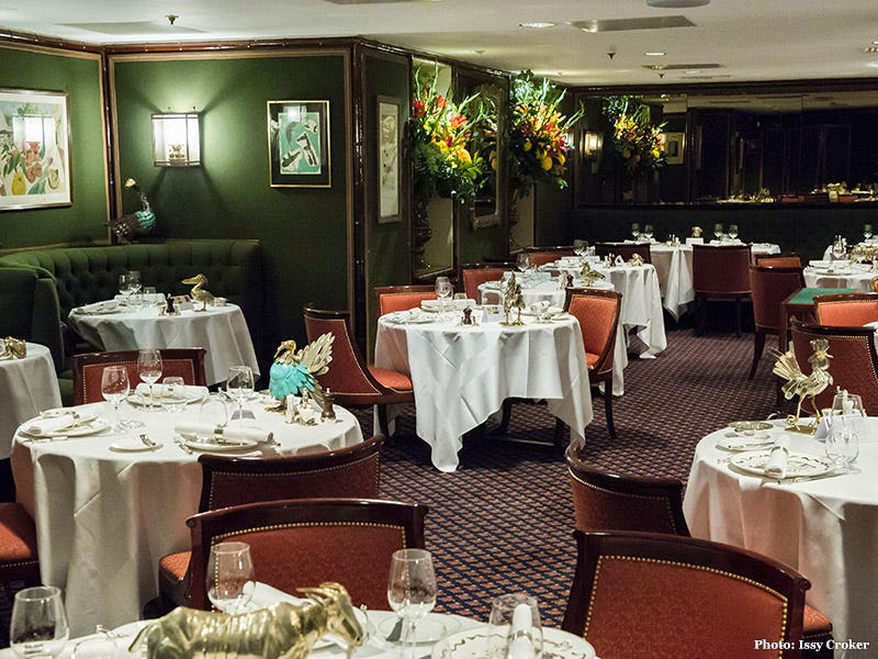 A seating area at Le Gavroche
