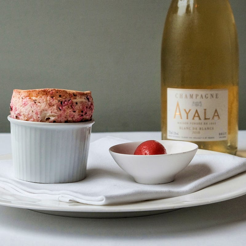 Marianne sweet souffle with Ayala Champagne  square crop