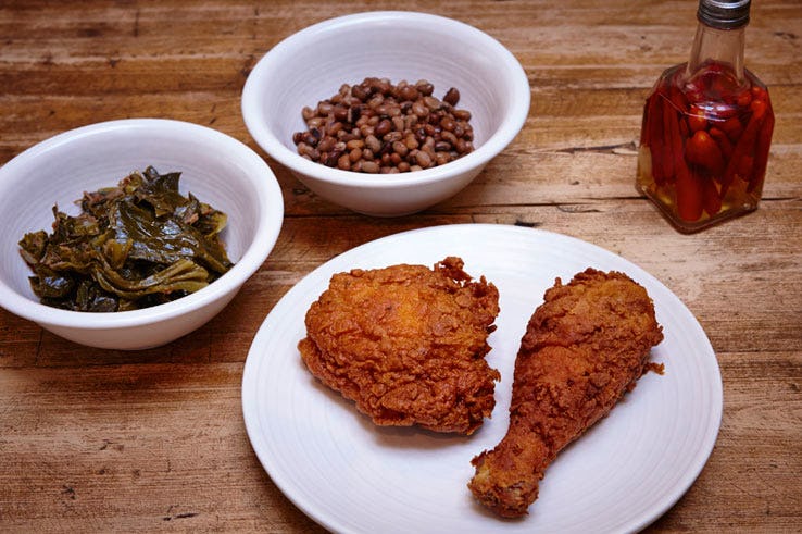 The Lockhart 4th July 2015 North American United States fried chicken collard greens