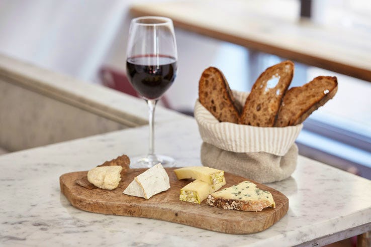 Antidote London Soho restaurant wine bar cheese board