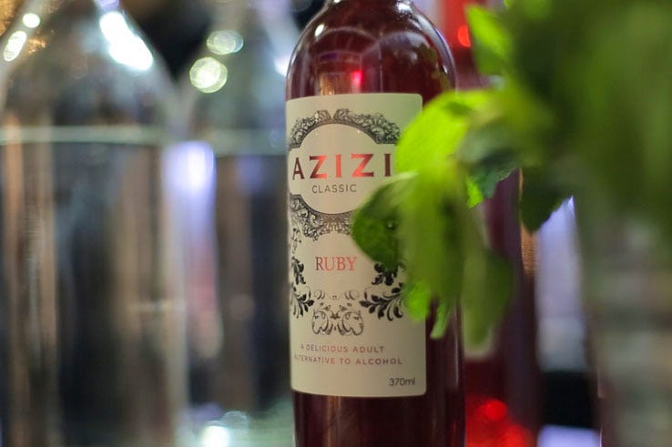 Azizi liqueurs promotion non-alcoholic soft drink Debbie Peers-Smith Liz Harwood Adam Gray
