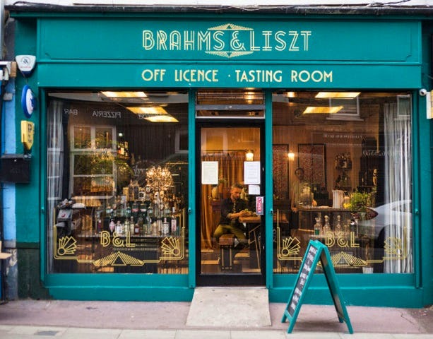 Brahms & Liszt east London tasting room bar