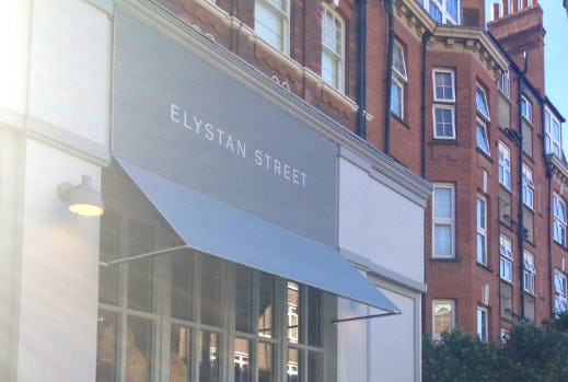 Elystan Street London Kensington restaurant