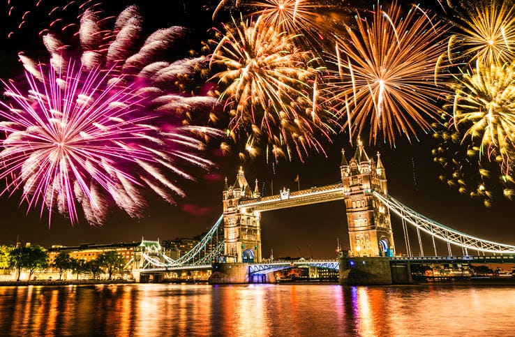 London fireworks celebration