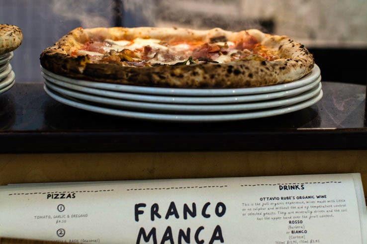 Franco Manca pizza restaurant chain London