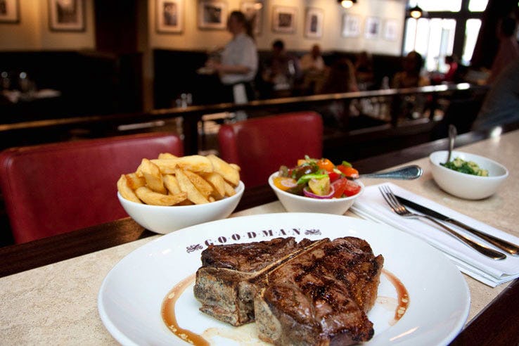Goodman Mayfair steak grill British restaurant London