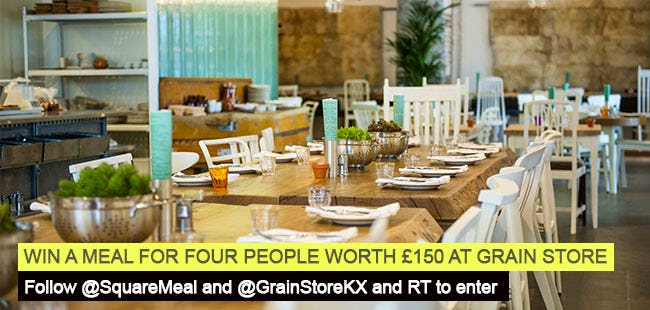 Grain Store North London restaurant Twitter competition January 2016