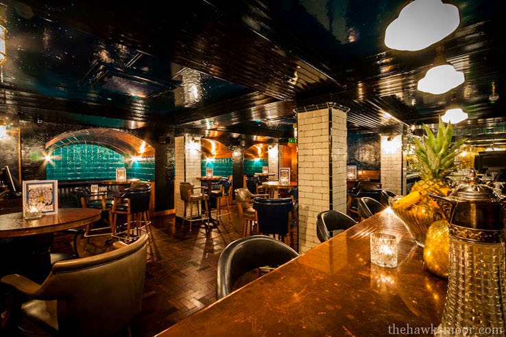 Hawksmoor Spitalfields bar 4th July 2015 North American United States London restaurant City Commerical Street