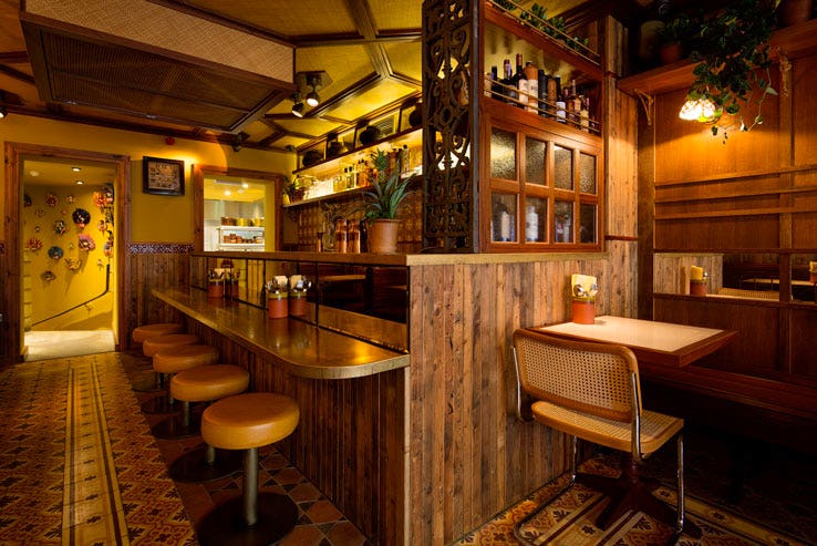 Hoppers Indian restaurant Soho London bar