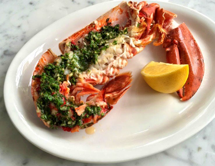Lobster Bar seafood restaurant east London