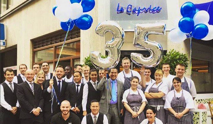 Le Caprice restaurant 35 years anniversary birthday 2016 Mayfair London squaremeal Square meal