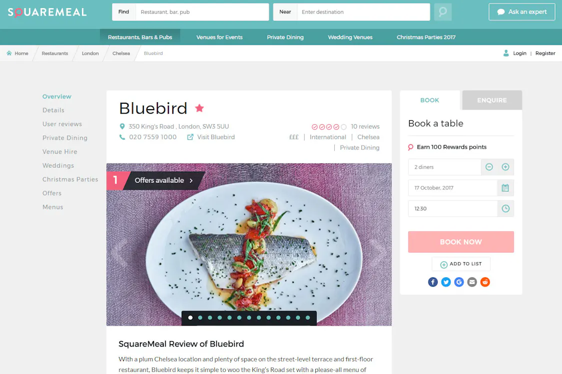 Welcome to the new and improved SquareMeal