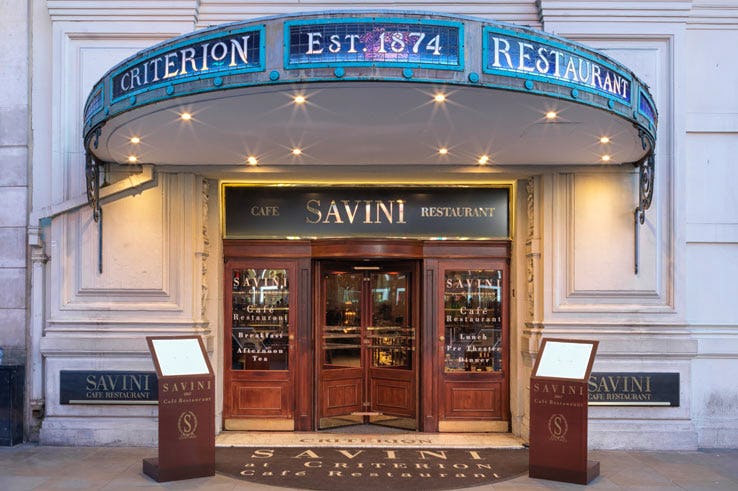 Savini at Criterion London restaurant Soho