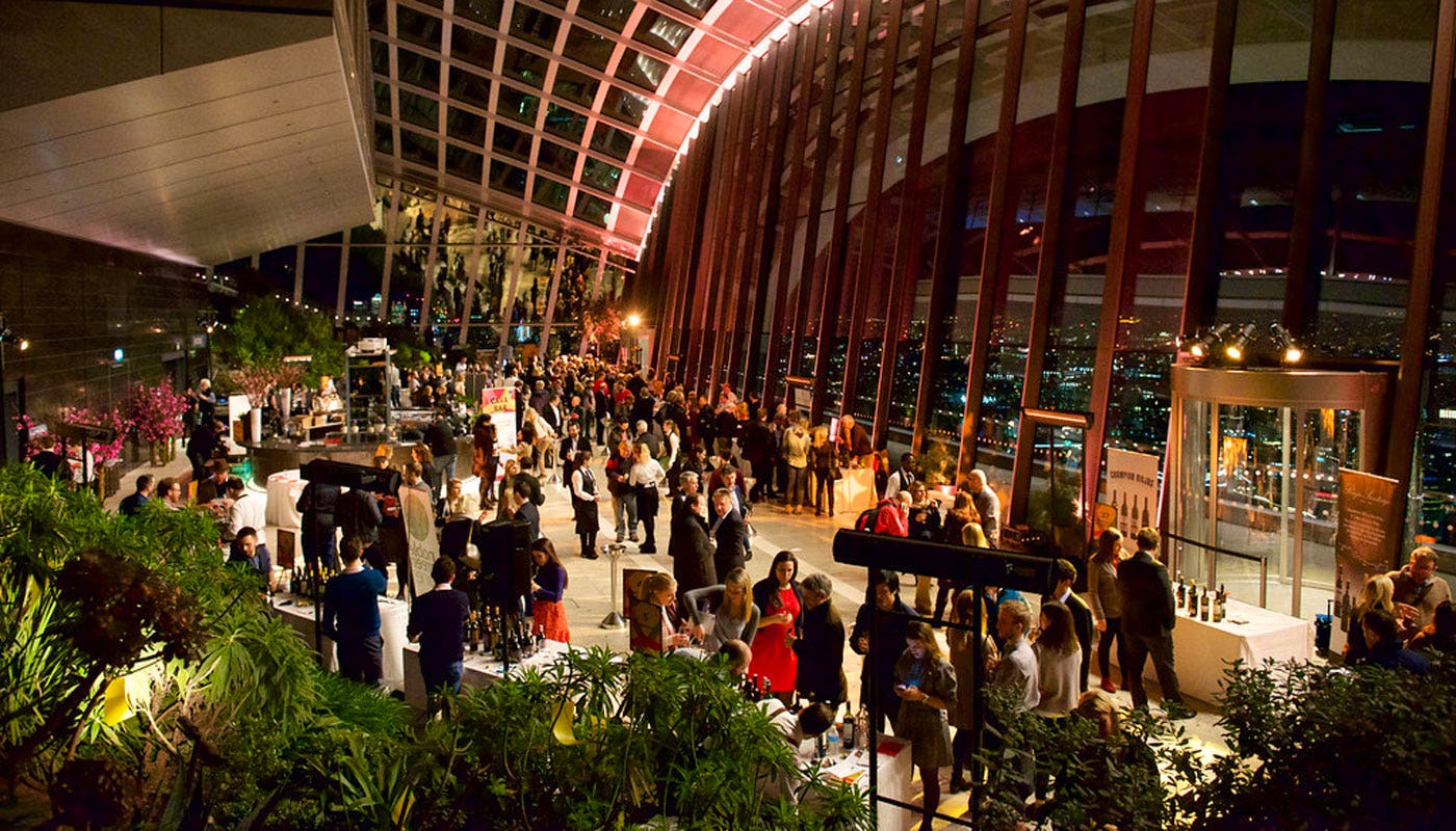 Walkie talkie wine tasting