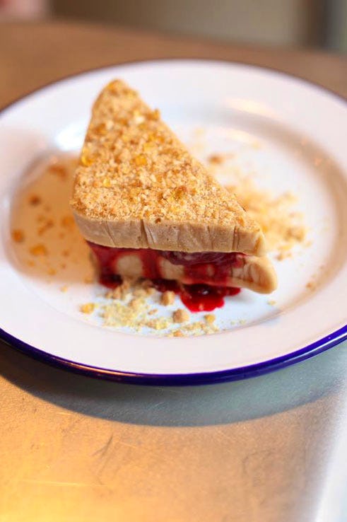 Spuntino 4th July 2015 North American United States peanut butter and jelly sandwich London restaurant Soho