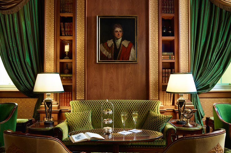 The Lanesborough Knightsbridge Hyde Park Corner London hotel Restaurant The Library Bar