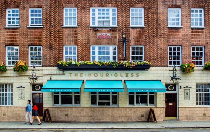 The Hour Glass pub London south Kensington restaurant bar