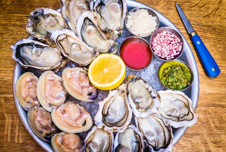 The Richmond oyster and clam platter