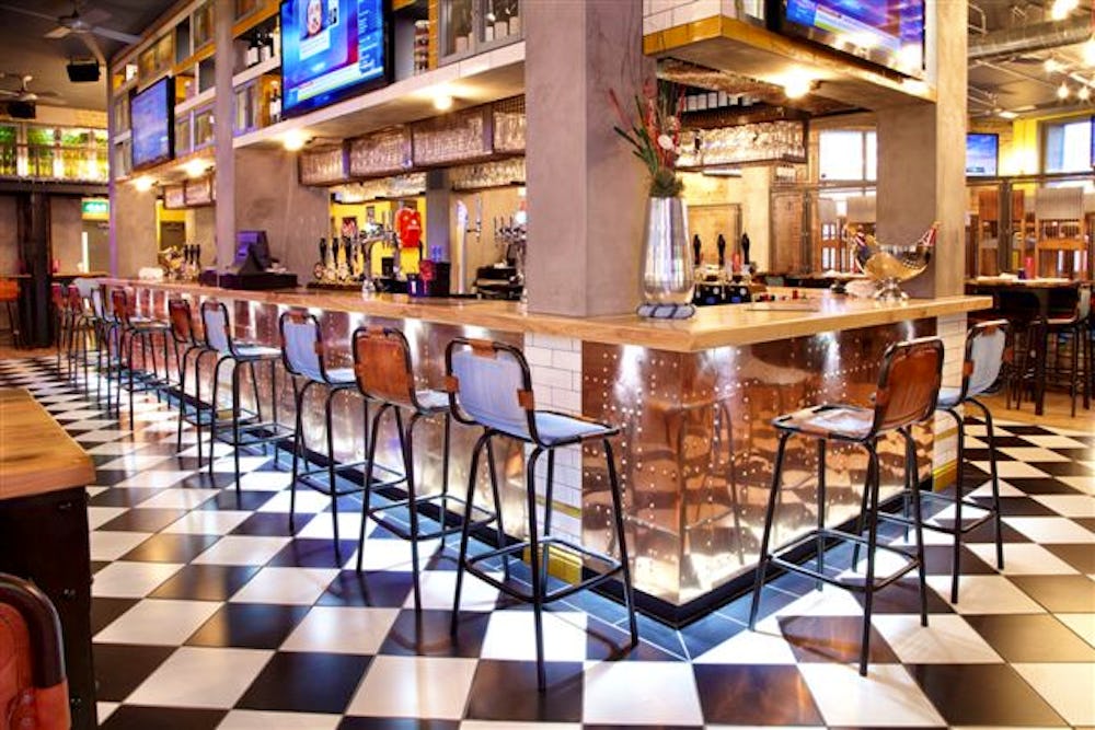 Free hotel stay if you book a Christmas party at a Sports Bar & Grill